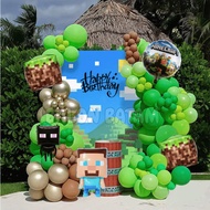 BIG SET 117pcs Minecraft Backdrop Decoration Balloon Package 9898