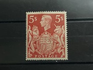 1939-42 英國乔治六世郵票5先令Mh