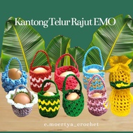 EMO Knitted Egg Bag, Egg Bag Souvenir