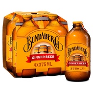 Bundaberg Ginger Beer 375 ml. x 4 bottle บันดาเบิร์กเครื่องดื่มน้ำขิง 375 มล. 4 ขวด