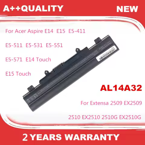 31CR17/65-2 AL14A32 KT.00603.008 Laptop battery For Acer Extensa 2509 EX2509 2510 EX2510 2510G EX251