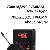 CST Tires utralight bicycle inner tube super light 700x18/25c, 700x25/32c