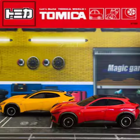 Takara Tomy Tomica No.8 Ferrari Sports Car Static Diecast Alloy Vehicle Metal Model Simulation Colle