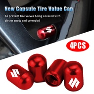 HN | 4ชิ้น/เซ็ตวาล์วยางล้อรถยนต์อเนกประสงค์,ฝาปิดกันฝุ่นสำหรับ Suzuki GSX R150 Satria Raider 150 Swi