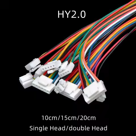 5pcs 10/15/20cm HY2.0mm Single/Double Head Forward and Reverse Wire Cable Connector 2/3/4/5/6/7/8/9/