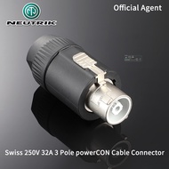 PowerCON 32ปลั๊กตัวเชื่อมต่อสายเคเบิล NAC3FC-HC หรือตัวต่อแชสซี NAC3MP-HC เฟส AC สายเคเบิ้ลเครื่องใช