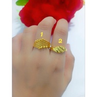 [PEKANBARU] 24K CRYSTAL PLATED RING + 24K GOLD PLATED