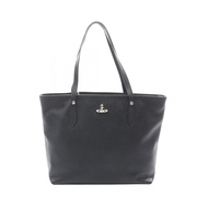 【二手】Vivienne Westwood)購物手提包，Orb 手提包，4205007DL0040N401，黑色皮革，女士手提包，全新