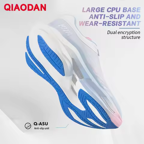 QIAODAN TG PLAID Men's 2025 Running Shoes Shock Absorption Rebound Sneakers QDB023253295