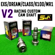 SMK SEM CAM WAVE100 KRISS100 EX5 CLASS DREAM RACING CUSTOM CAM SHAFT V1 V2 V3 SMK RACING SEM RACING 