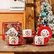 Christmas Mug &amp; Flower Saucer | Christmas Glass &amp; Flower Placemat Gift Box