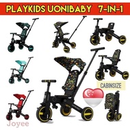 【In stock】Uonibaby Playkids 7 in 1 Cabin Foldable Kids Children Stroller Trike Tricycle UZGZ