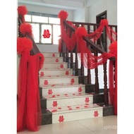 Wedding Red Veil Ceiling Wedding Car Decoration Arch Manufacturer Veil Wedding Room Veil Staircase W