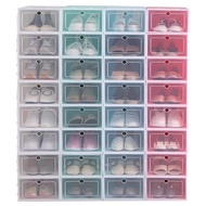 *Genuine Stock* Storage box colourful Thicken pp plastic Shoebox shoe boxes shoes storage box shoe rack rak kasut 1 box