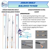 Iroly Orochi Ultralight Fishing Rod Tuned Spinning Rod 198 - 210 Monoqoue Solid Carbon Handle