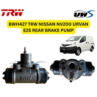 BWH427 TRW NISSAN NV200 URVAN E25 REAR BRAKE PUMP