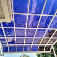kanopi melengkung rangka hollo atap solarflat 3 mm