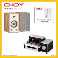 Yaqin MS-6V6 Vacuum Tube Amplifier + Triangle BR-03 Bookshelf Speaker