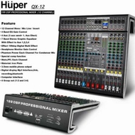 Mixer audio12ch Huper QX12 original Huper Qx12 qx12 bluetooth .