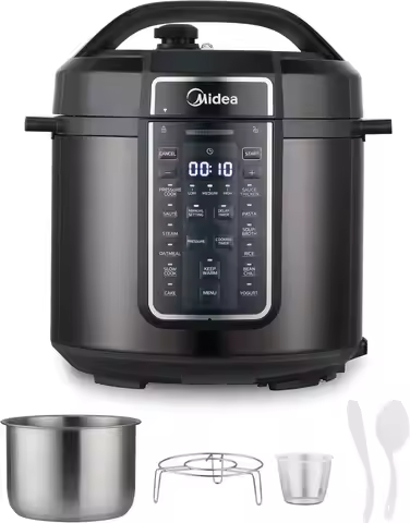 12-in-1 Electric Pressure Cooker, 6 Quarts, 12 Presets, Multi-Functional Programmable Slow Cooker, R