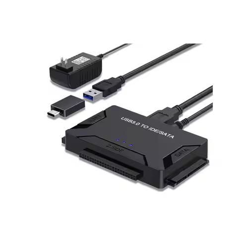 CHIPAL SATA to USB 3.0 IDE Adapter All in One USB 2.0 Sata 3 Cable for 2.5 3.5 Hard Disk Drive HDD S