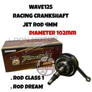 WAVE125 RACING CRANKSHAFT JET ROD 4MM FURIOUS ONCE