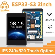 Waveshare ESP32-S3 2inch Capacitive Touch Display IPS 240×320 Camera Touch Option Supports WiFi Blue