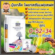 ปุ๋ยเกล็ด 0-52-34 โมโน โพแทสเซียมฟอสเฟต บรรจุ 1 กิโลกรัม MONO Potassium Phosphate แม่ปุ๋ยเกล็ด เร่งด