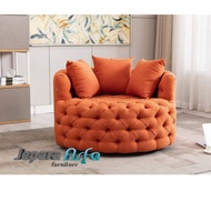 sofa ruang keluarga minimalis modern bundar