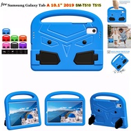 For Samsung Galaxy Tab A SM-T515 SM-T510 10.1inch 2019 T510 T515 Tablet Case Kids Friendly Handle Stand Case Safe Foam EVA Shockproof Cover Anti-fall