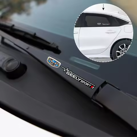 2/4Pcs Car Window Wiper Stickers Emblem Accessories For Geely Geometry C Coolray GX3 LC Panda Emgran