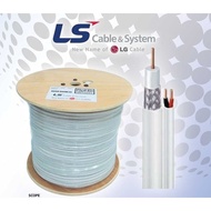 Unik Cable RG59 power LS LG kabel coaxial cctv 1 roll 300m Murah