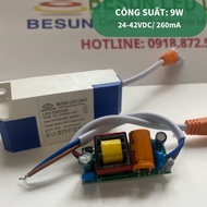 9w LED Power Supply [Driver] 24-42VDC, 260mA For LED Ceiling Lights - Besun LED Light