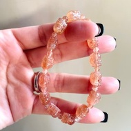 吸引桃花運 提升魅力【金草莓金太陽石貔貅設計手串】/一物一拍