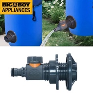Valved PVC material rainwater tank adapter, quick-installation rainwater collection connection kit