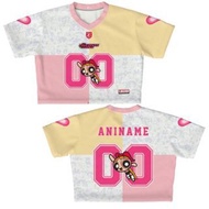 GIRLY CROP TOP BLOSSOM POWERPUFFGIRLS JERSEY