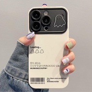 Line Ghost Large Window Compatible iPhone Case for iPhone 16 Pro Max/15/17 Pro/14 Pro Max/13 Pro Max