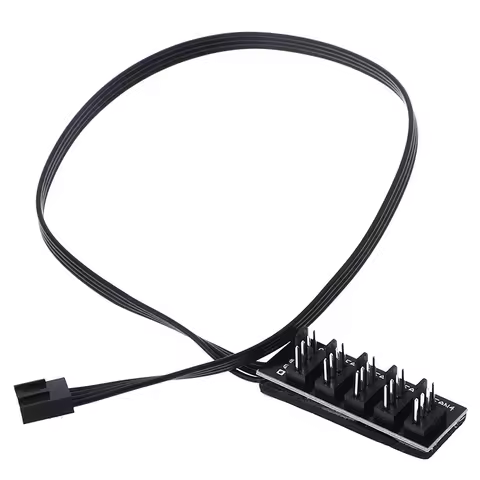 1PCS 40cm 1 To 5 4-Pin molex TX4 PWM CPU cooling fan splitter adapter power cable