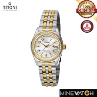 Titoni Cosmo King 38.5mm Mother of Pearl Dial Silver and Gold Stainless Steel Strap Automatic Watch 