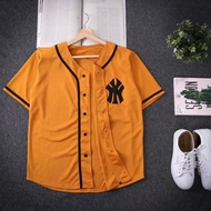 Premium mustard baseball jersey unisex baseball jersey/