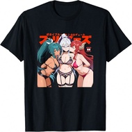 Waifu Sexy Anime Kissing Girls Horns Japanese Manga T-Shirt