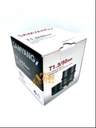 全新現貨✅Samyang 50mm T1.3 Cine Lens for Sony E / Canon M / Olympus OM Panasonic  MFT Micro Four Thirds M4/3 (水貨) (Brand New) 手動電影鏡頭 APS-C Manual Focus
