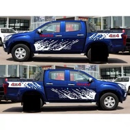 1คู่ อีซุซู ISUZU D-MAX DMAX  สติ๊กเกอร์ สติ๊กเกอร์ลายโคลน สติ๊กเกอร์ติดรถยนต์กระบะ สติ๊กเกอร์แต่งลา