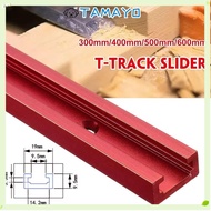 TAMAYO 1Pcs T-Slot Track, 300-600mm Aluminium Alloy T-Track, Slide Guide Rail 19 Type 19x9.5mm T Sli