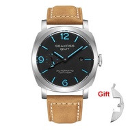 SEAKOSS 100m Diving Men GMT Automatic Mechanical Watches 1963 Seagull 2557 Automatic Movement Super