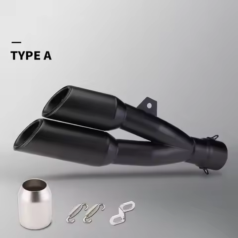 Double Hole Exhaust Pipe Muffler For Motorcycle Universal Muffler 51mm DB Killer For R3 Ninja ZX4R C