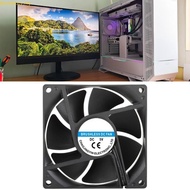 Doublebuy Compact 80mm Cooling Fan Low Noise  Airflow Construction for PC CPU Server Cabinet