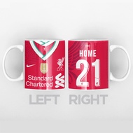 Liverpool Mug with Name &amp; Number Football Jersey | Fast Shipping Liverpool Mug Custom Name and Number Liverpool Kit 22-23 Liverpool Jersey