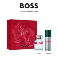 BOSS HUGO BOSS Hugo Man Fragrance Sets (Multi) (HUGO Man EDT for Men 75ml + HUGO Man Deodorant Spray
