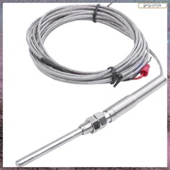 [L E U R] K Type 50x5mm 800C Probe Thermocouple Temperature Sensor Cable 9.8ft 3 Meters